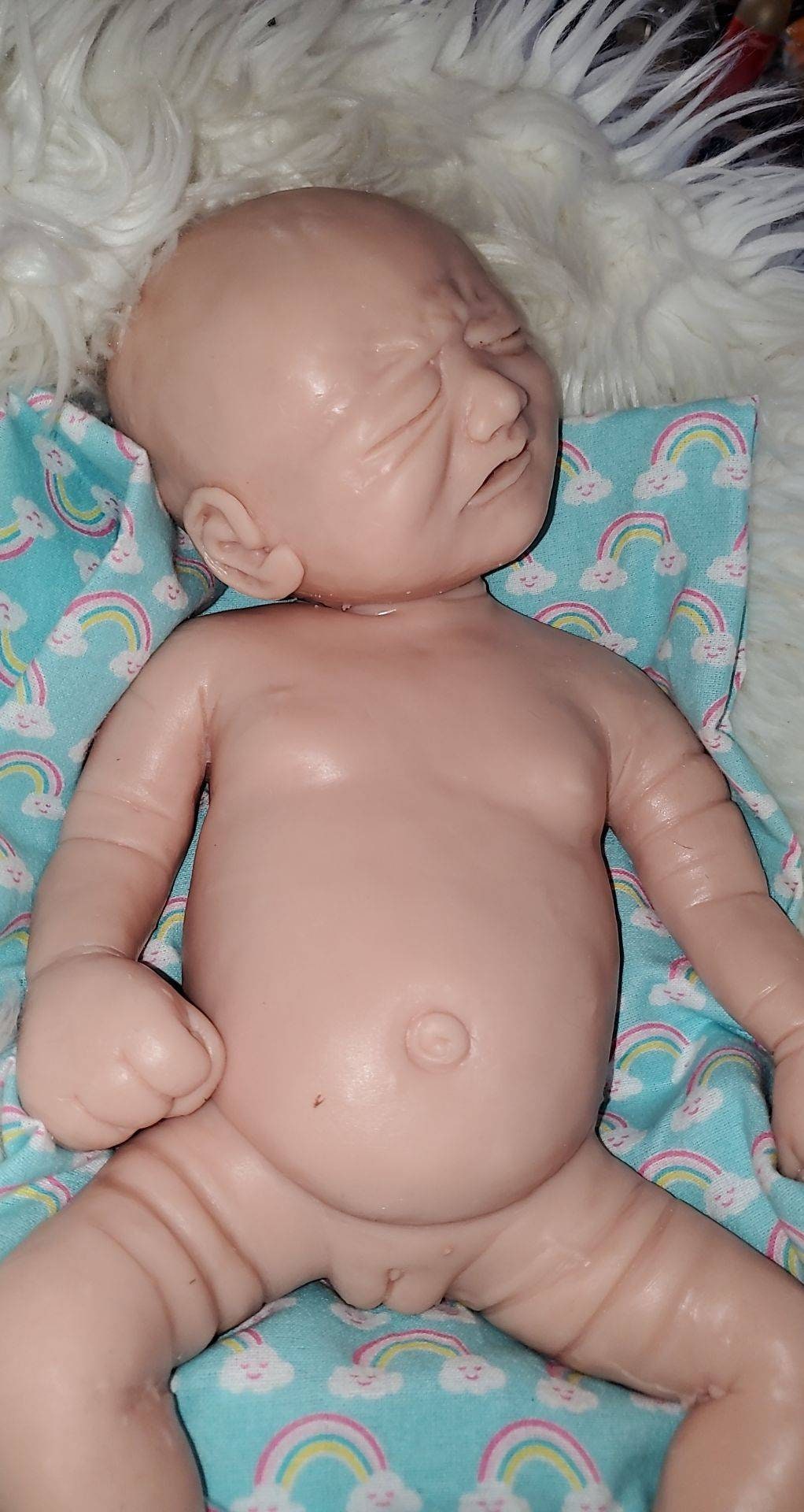 Full body silicone baby 17" crying baby newborn