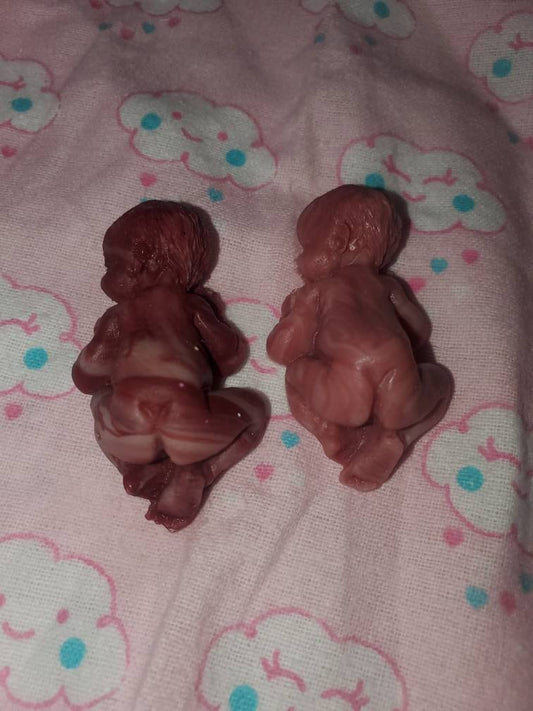 2" born too soon tiny silicone baby