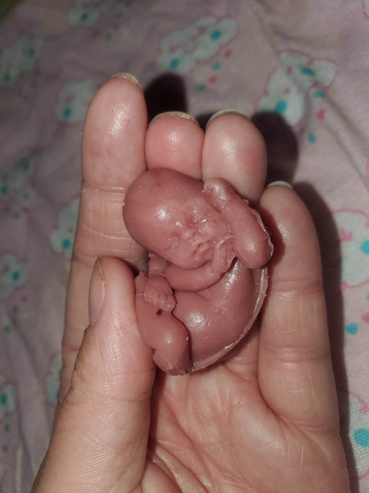 2" silicone memorial fetus baby