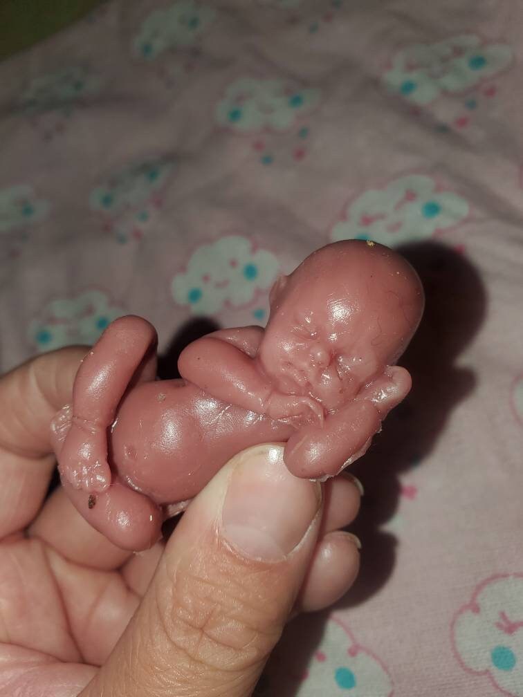 2" silicone memorial fetus baby