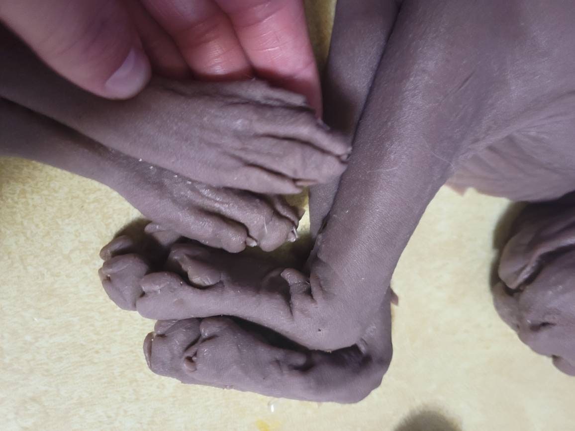 Silicone sphynx cat