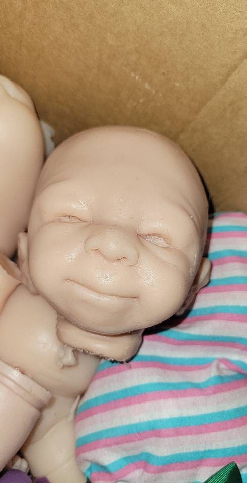 Silicone baby head blank new born for cuddle body 18" newborn