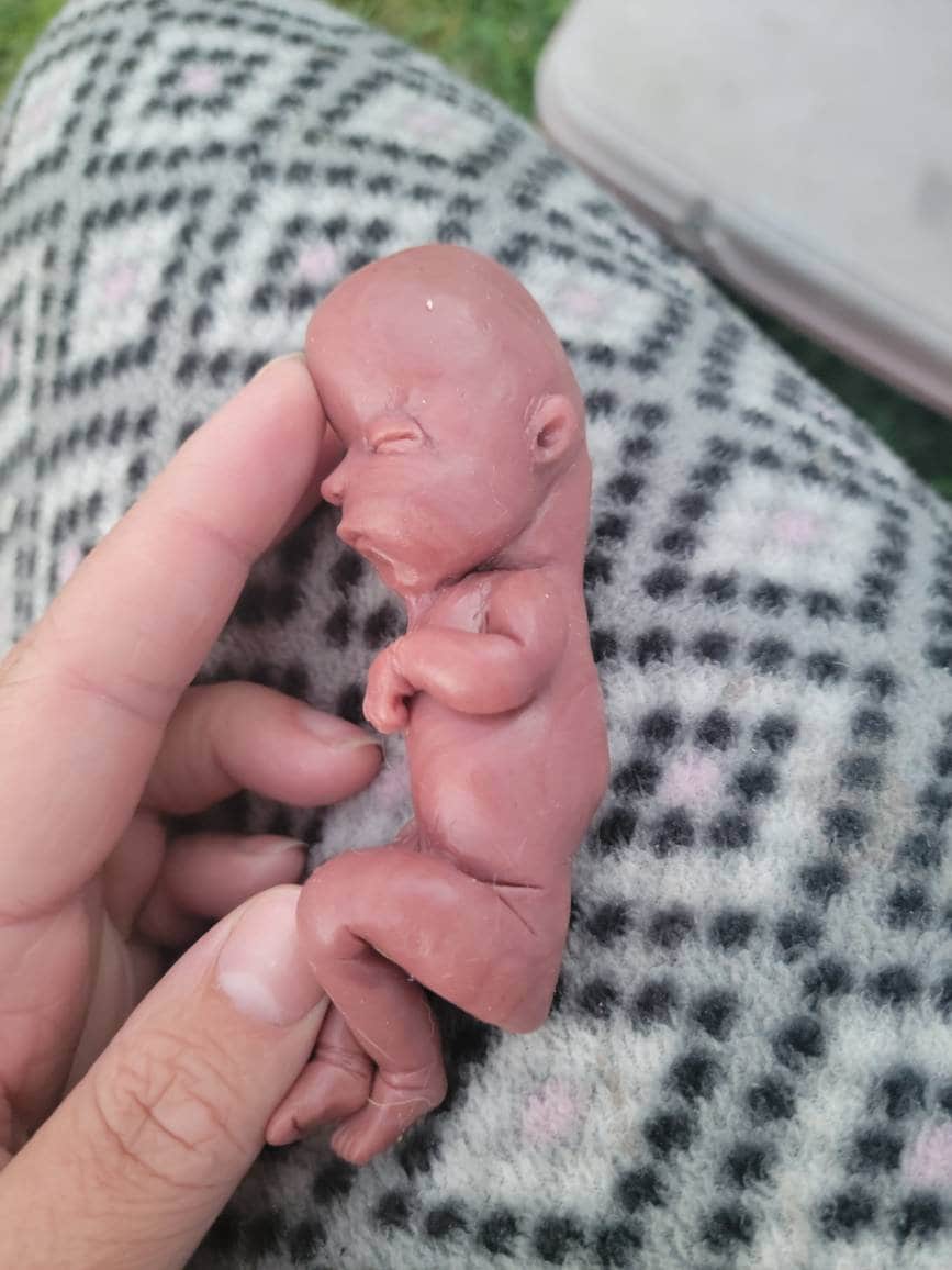18 week gestational silicone fetus memorial baby