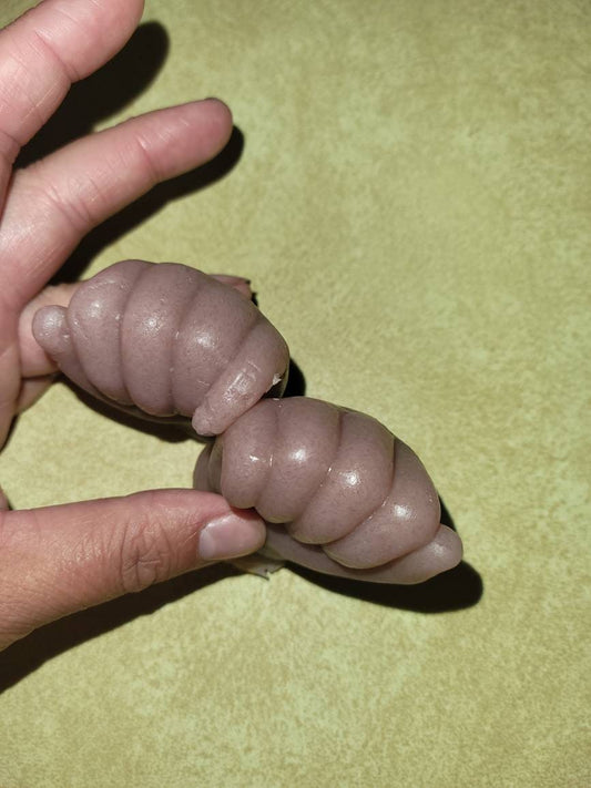 1/4 silicone baby hands for cloth body baby