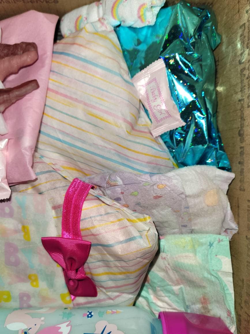 Doll baby surprise BABY box opening 27 items for Reborn silicone baby