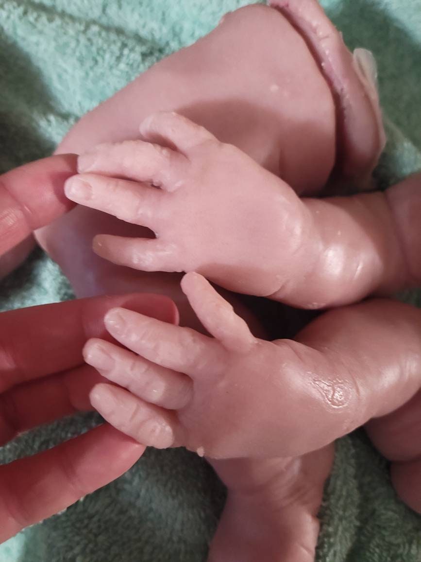 silicone baby limbs for cloth body unpainted 22"-24" chubby