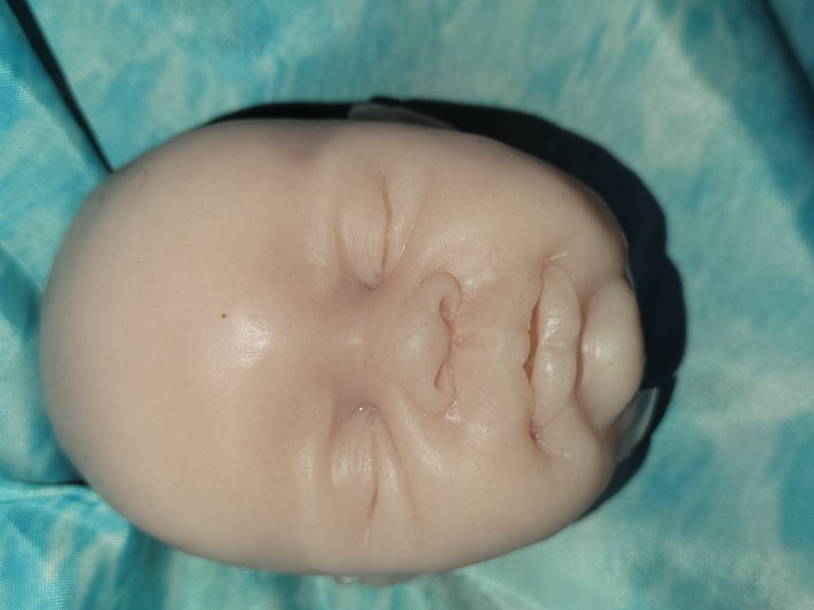 Silicone baby head sleeping for cuddle body eco flex 10 silicone 15"