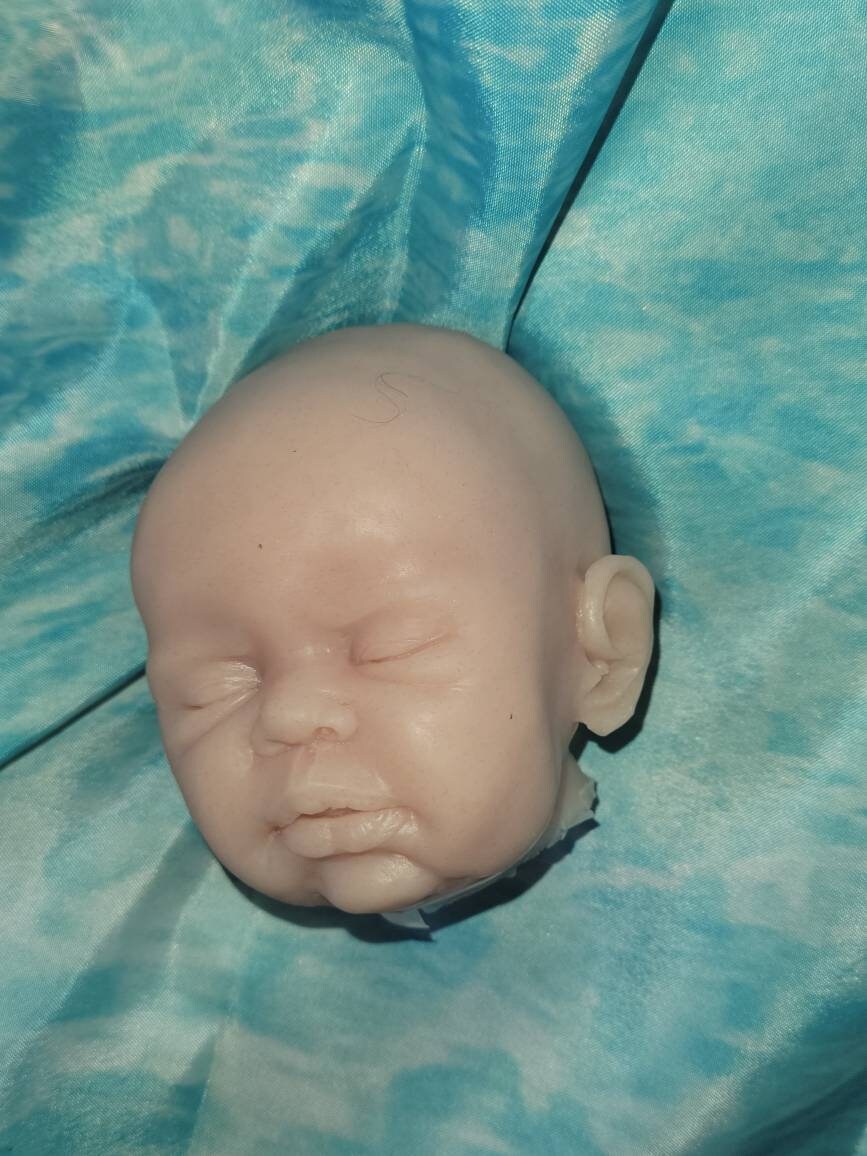 Silicone baby head sleeping for cuddle body eco flex 10 silicone 15"