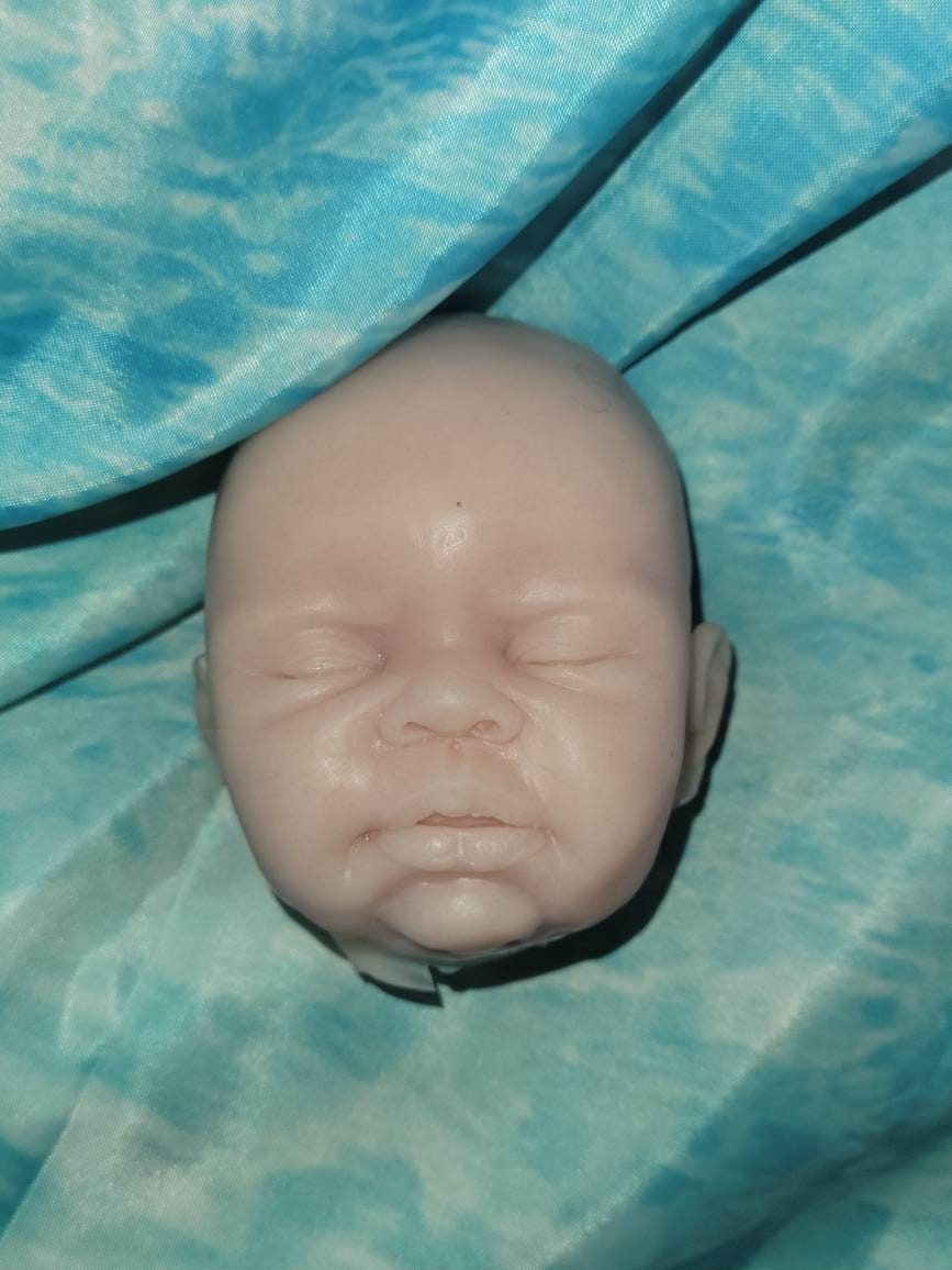 Silicone baby head sleeping for cuddle body eco flex 10 silicone 15"
