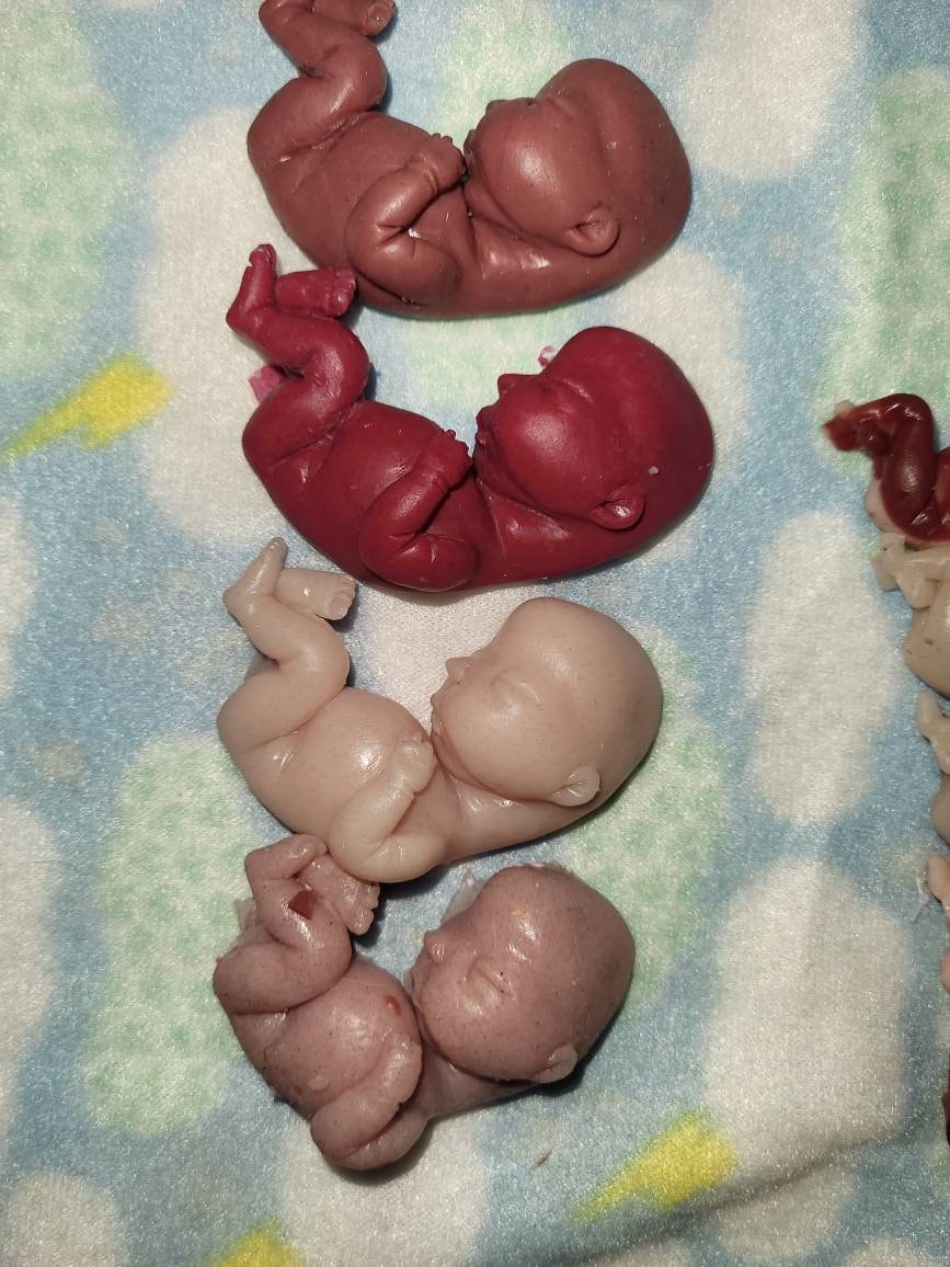 17 week gestational silicone baby fetus memorial baby