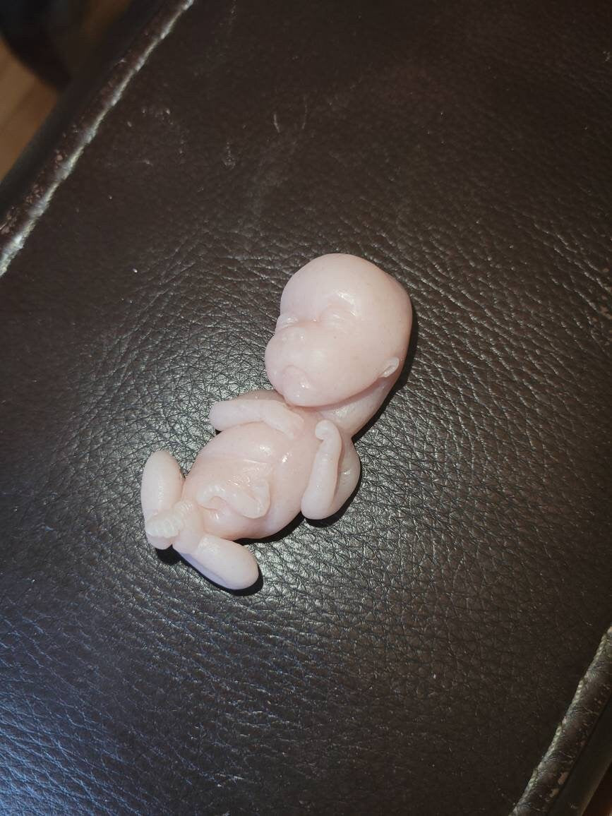 14 week gestation fetus memorial silicone baby keepsake