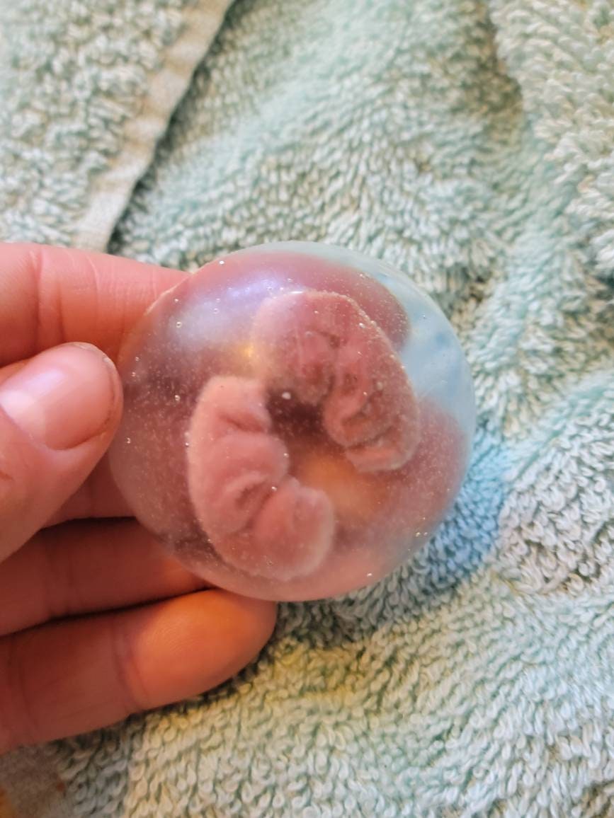 Silicone baby memorial twins inside resin