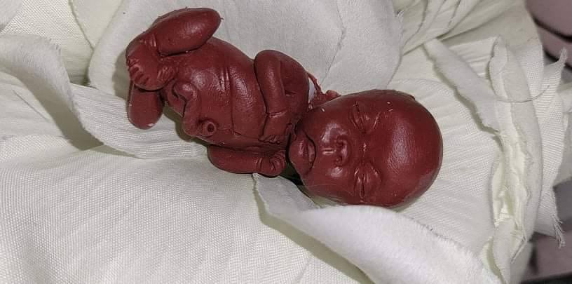14 week gestation fetus memorial silicone baby keepsake