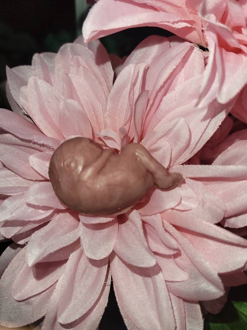 12 week gestational fetus memorial silicone baby