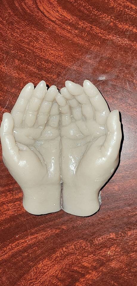 12 week gestational fetus memorial baby in hands