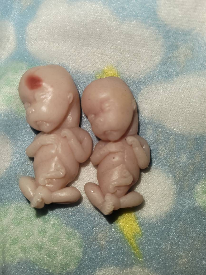 14 week gestation fetus memorial silicone baby keepsake