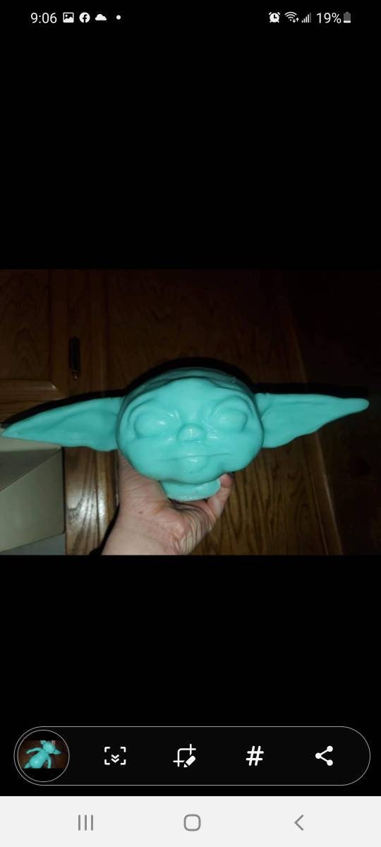 Full Body Silicone Baby Yoda blank unpainted