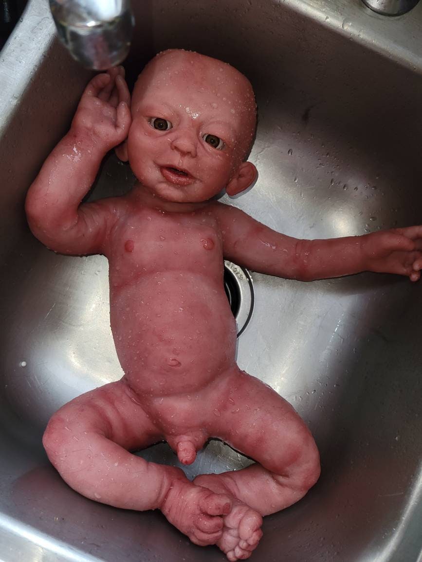 Full Body Silicone Baby Boy 22" 3 month old size " Noah