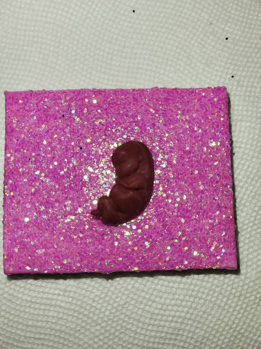 Silicone memorial fetus fridge magnet