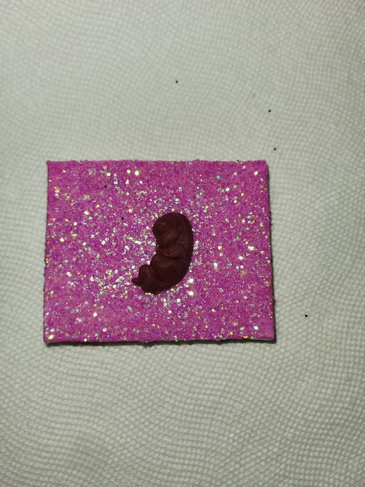 Silicone memorial fetus fridge magnet