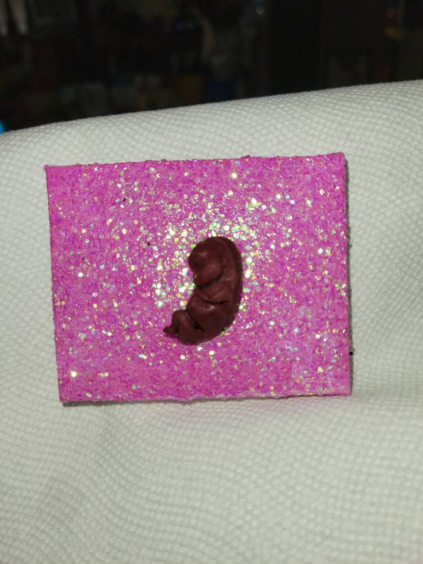 Silicone memorial fetus fridge magnet