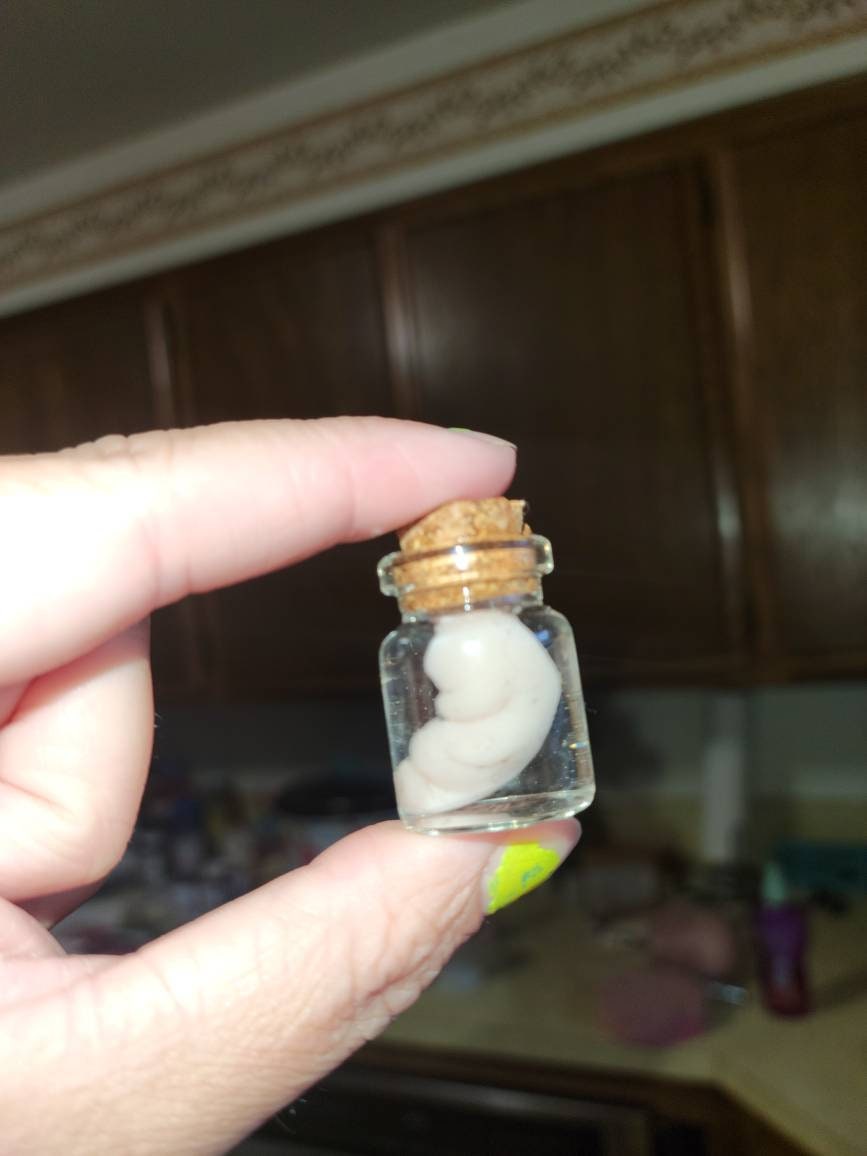 8 week silicone memorial fetus in jar