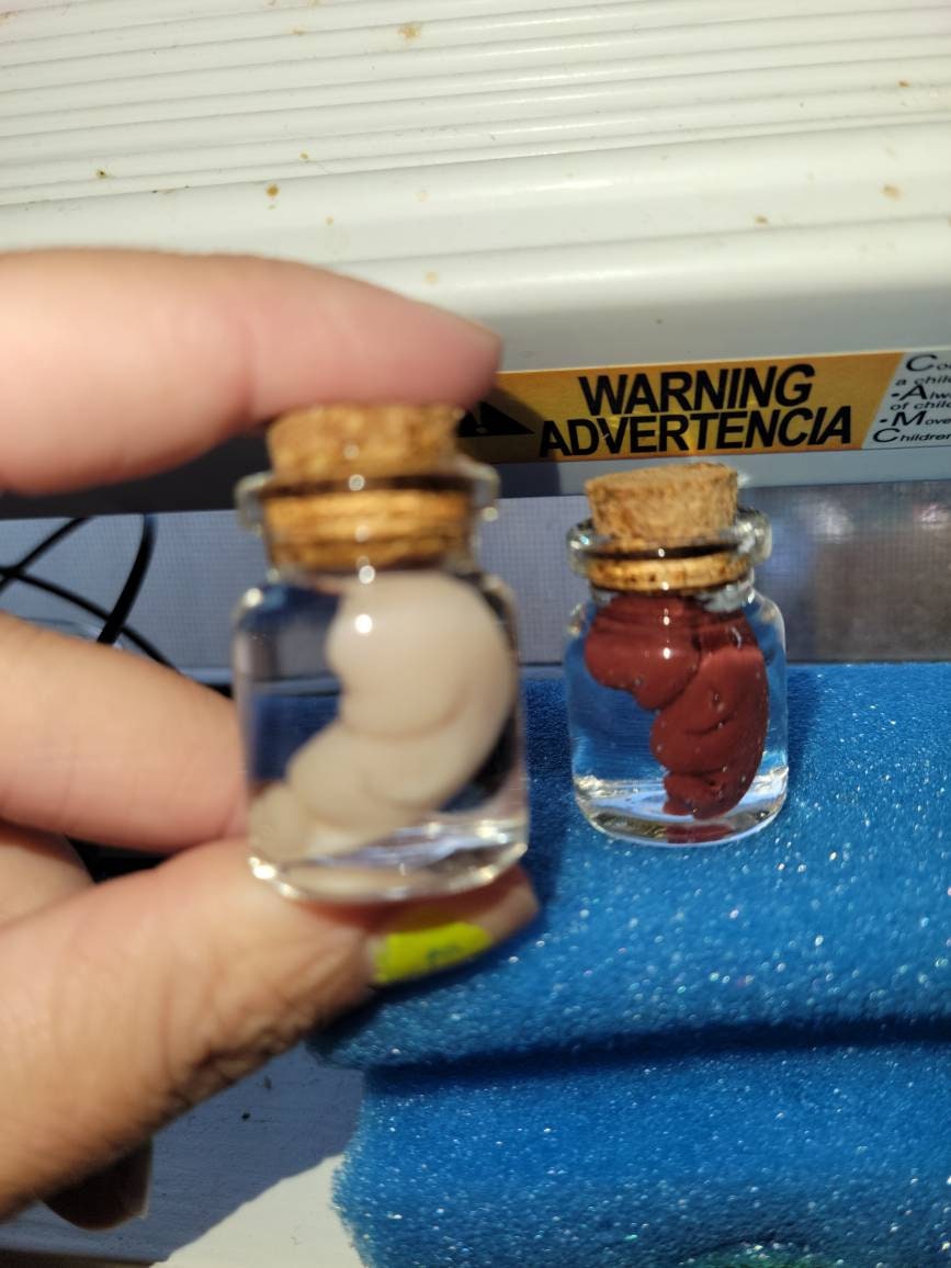 8 week silicone memorial fetus in jar