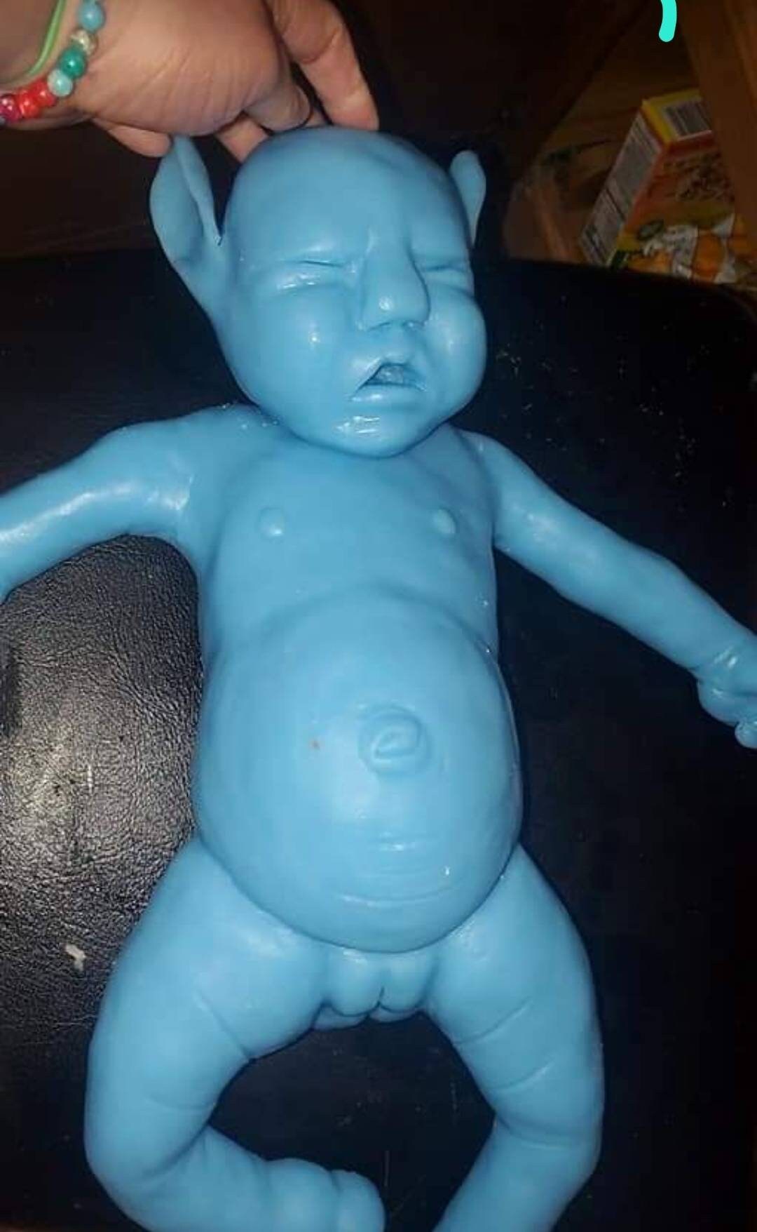 Full body silicone baby avatar 19" eco flex 10 blank kit unpainted