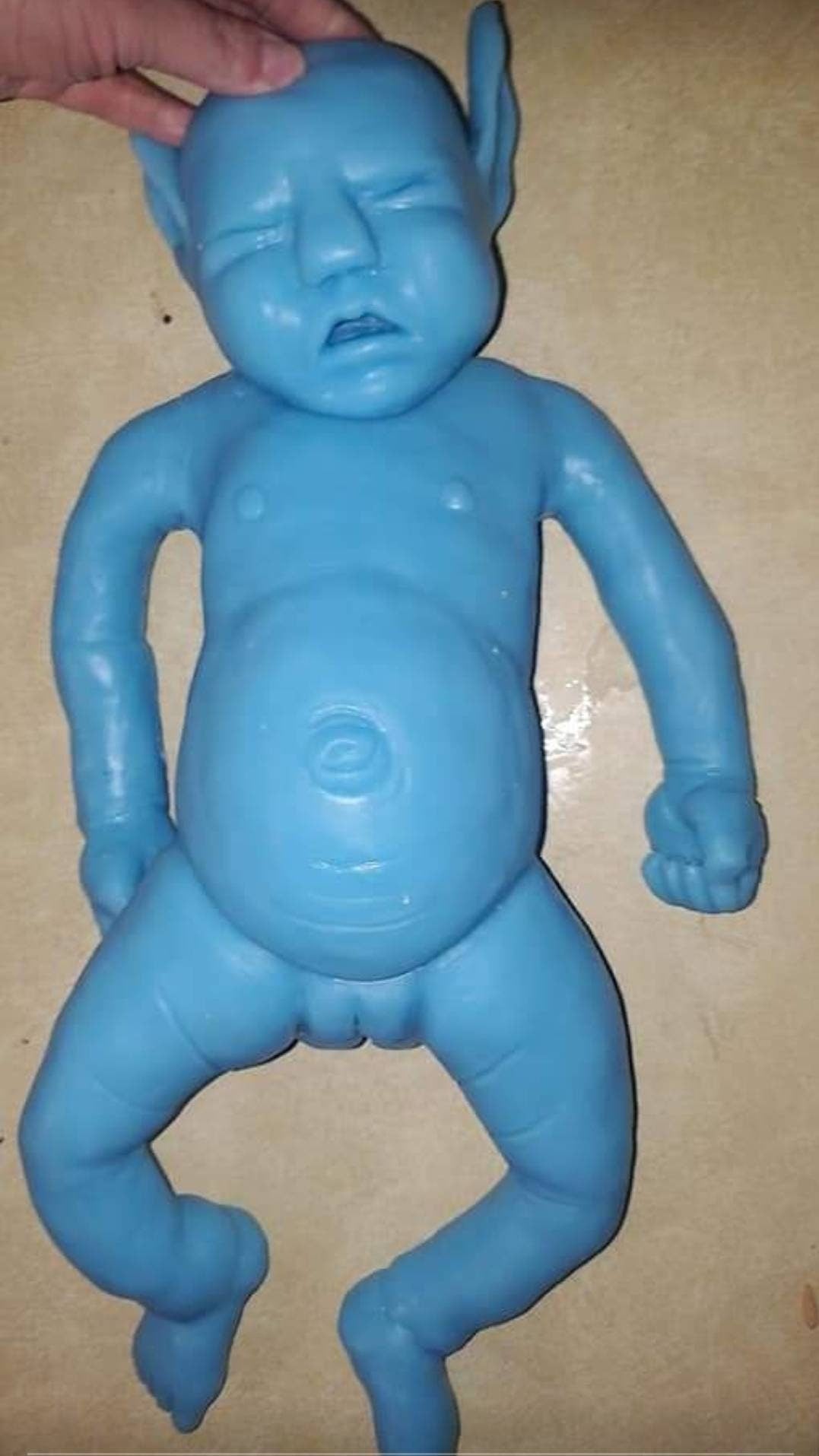 Full body silicone baby avatar 19" eco flex 10 blank kit unpainted
