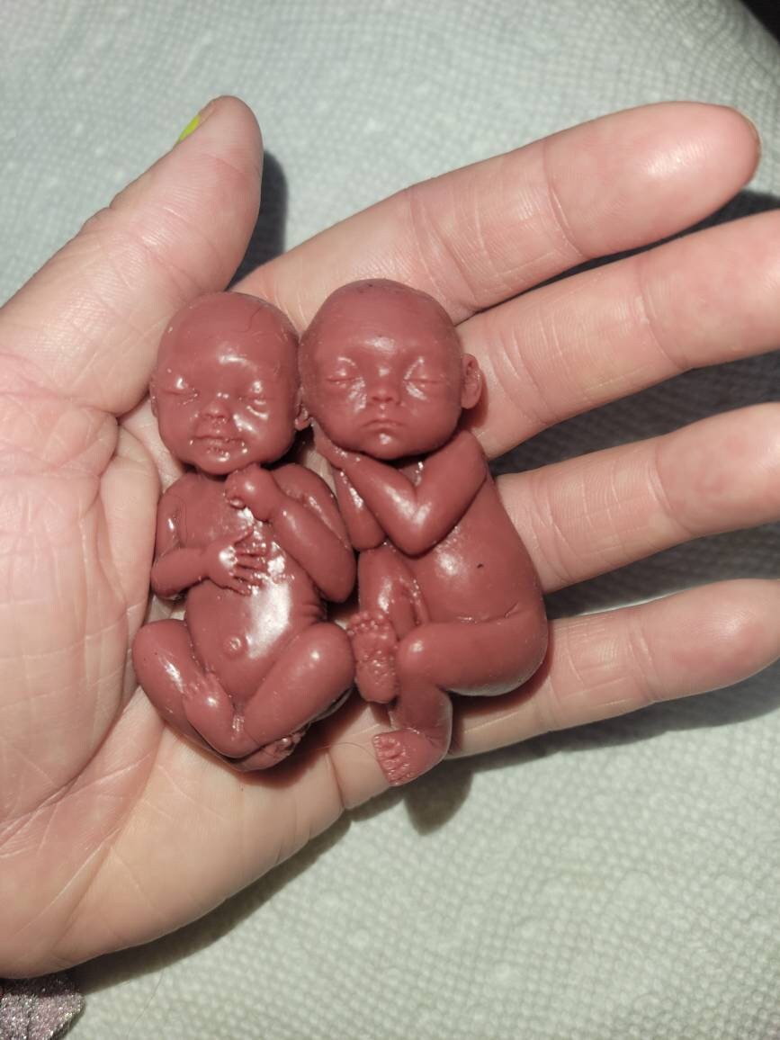 Memorial silicone baby twins