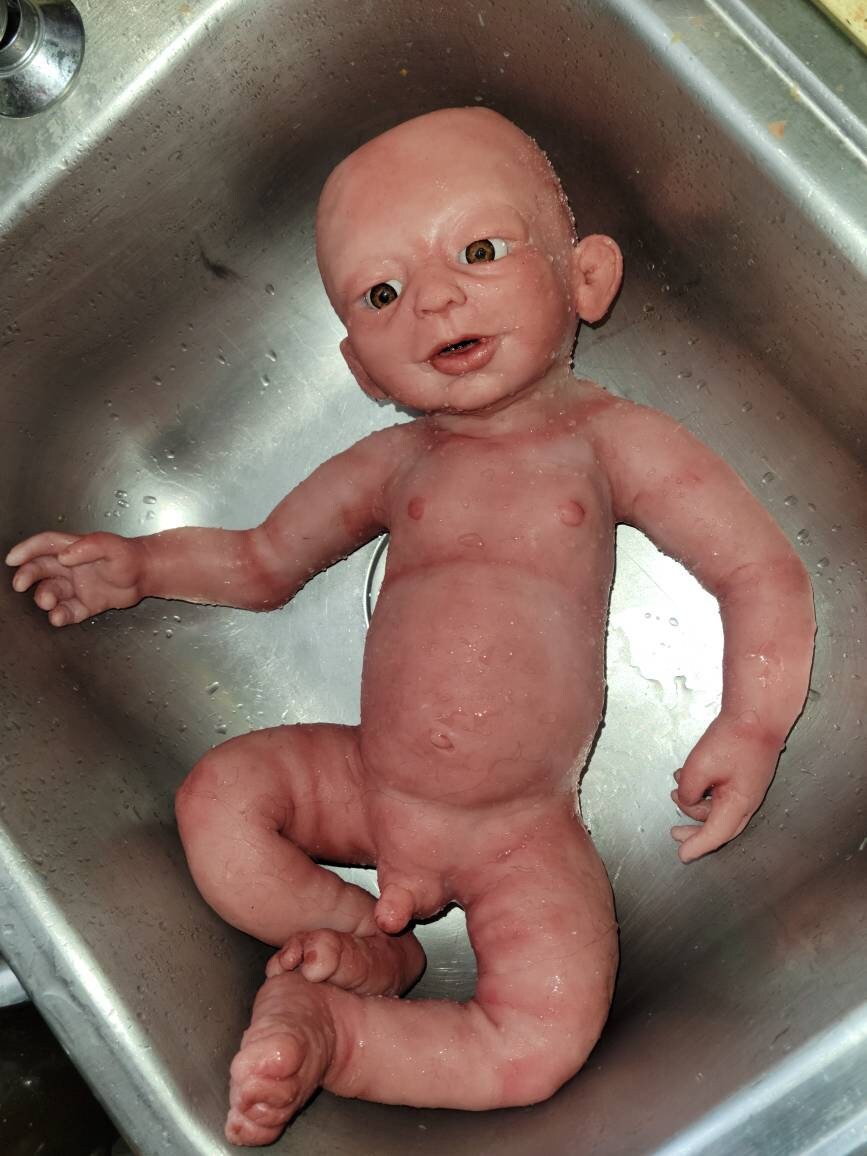 Full Body Silicone Baby Boy 22" 3 month old size " Noah