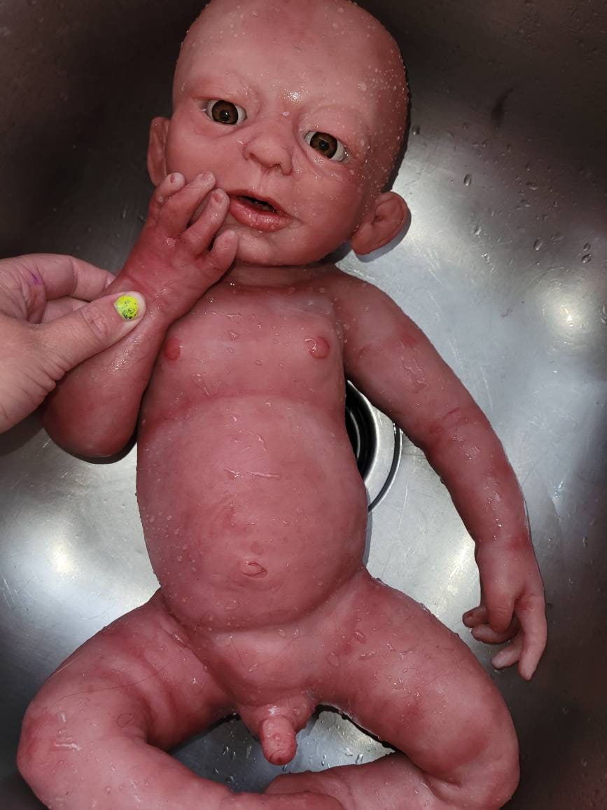Full Body Silicone Baby Boy 22" 3 month old size " Noah