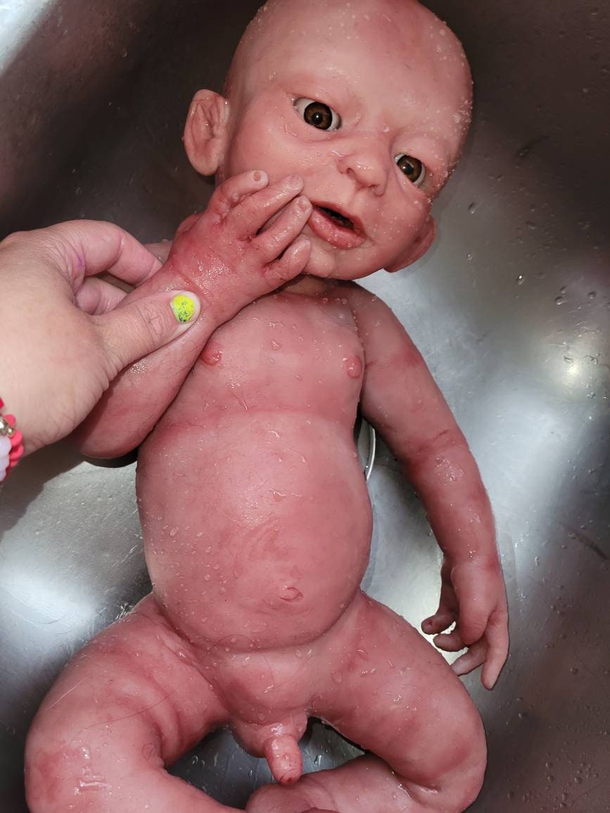 Full Body Silicone Baby Boy 22" 3 month old size " Noah