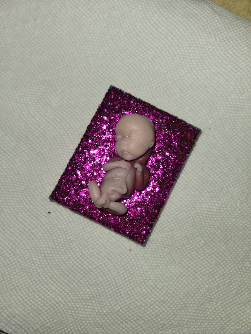 14 week gestational memorial fetus fridge magnet