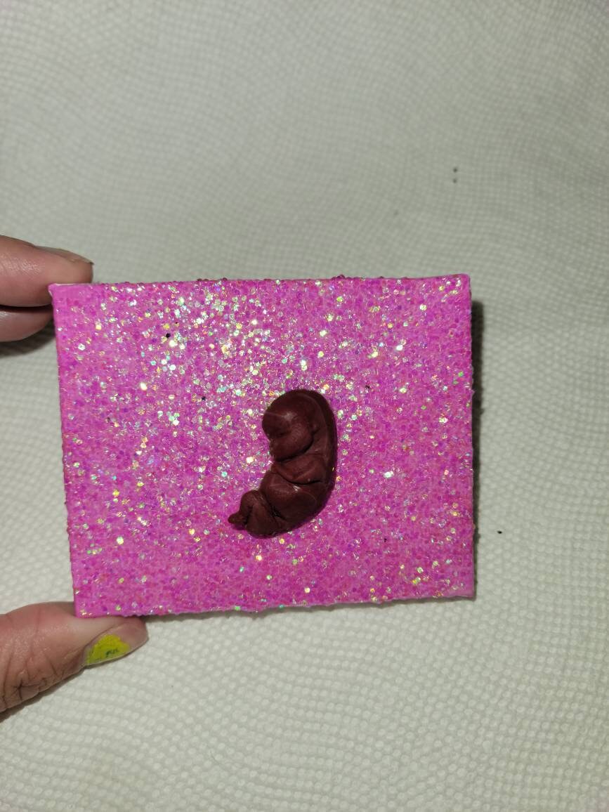 Silicone memorial fetus fridge magnet
