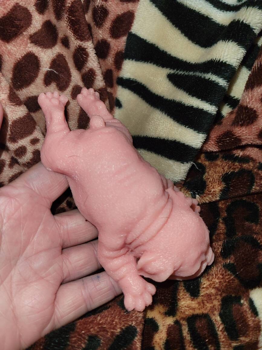 6" silicone baby puppy dog choose any color bulldog