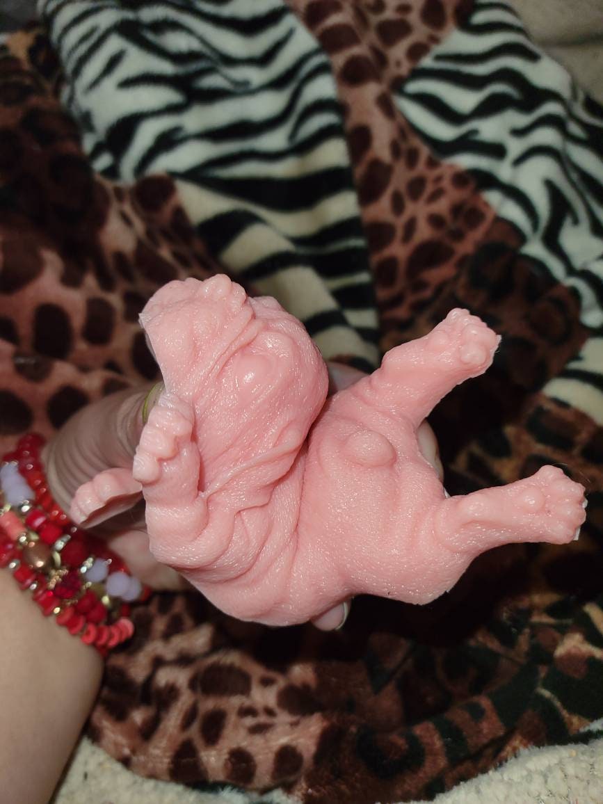 6" silicone baby puppy dog choose any color bulldog