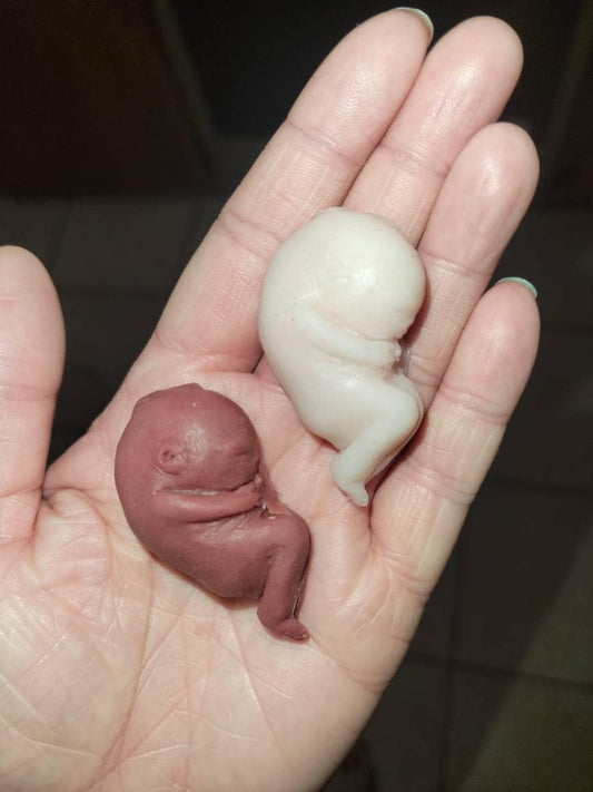 12 week gestational fetus memorial silicone baby
