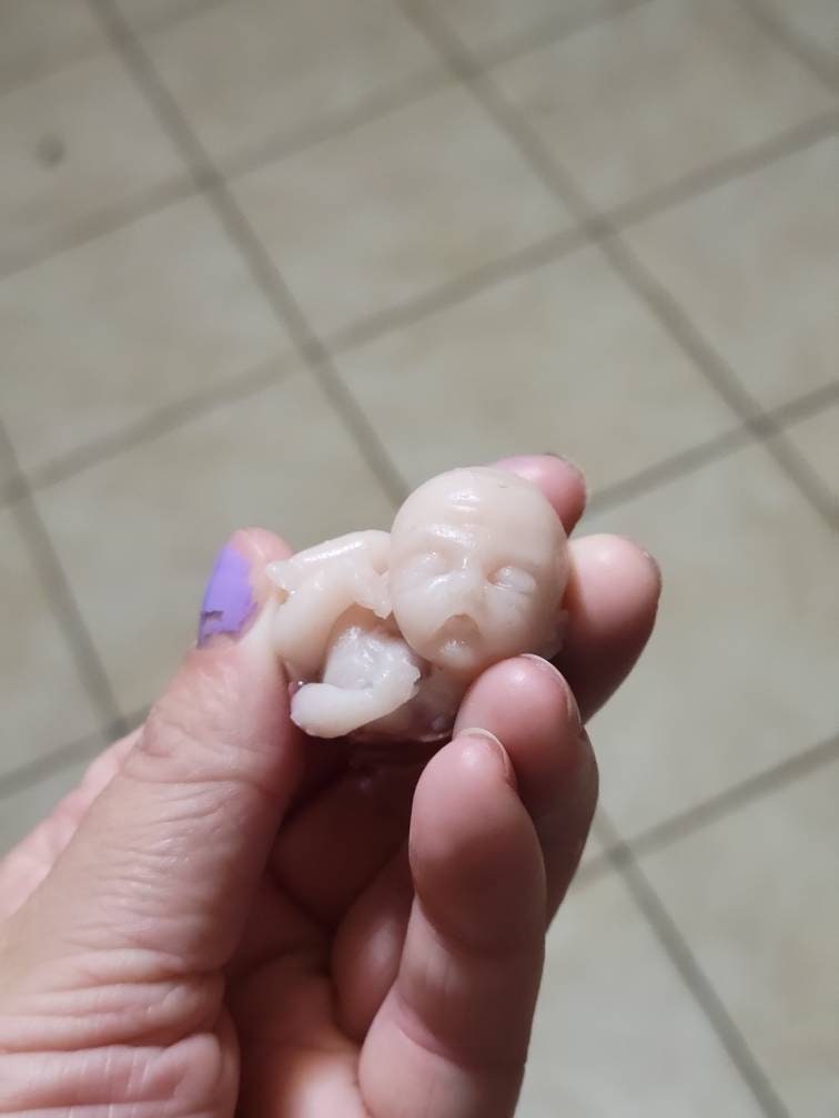 12 week gestational fetus silicone memorial baby keepsake