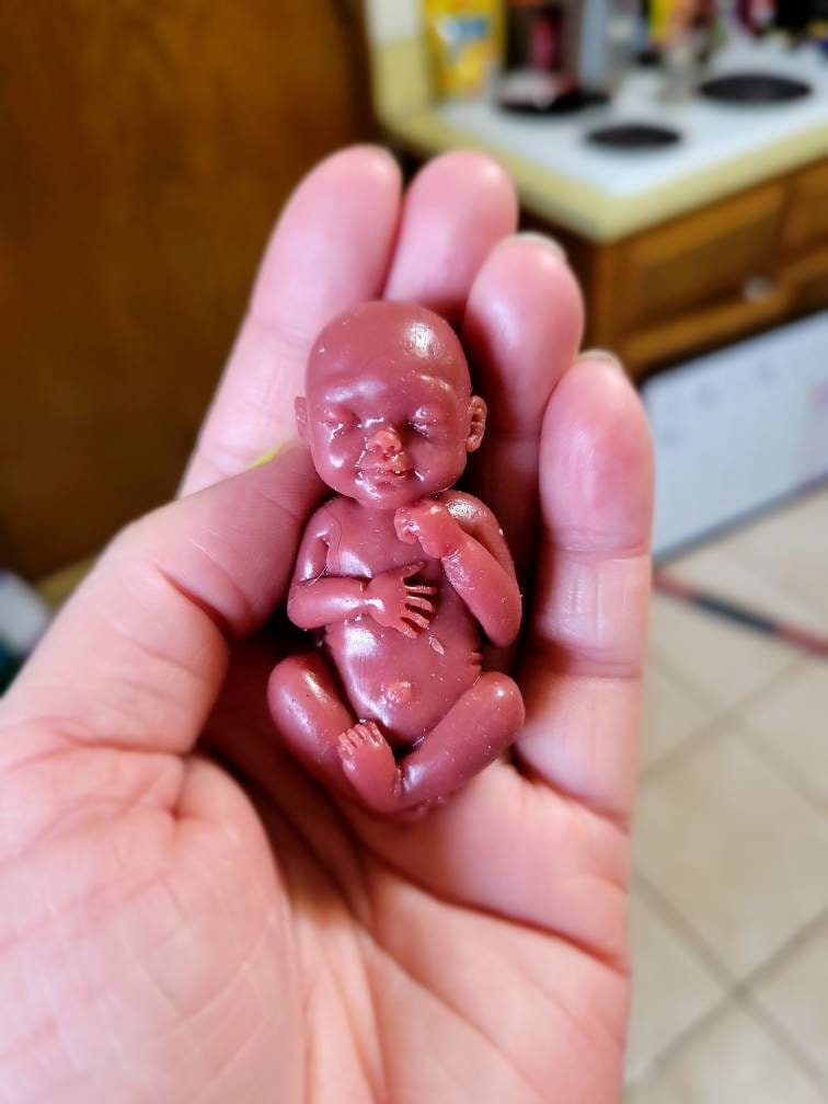 12 week gestational fetu silicone memorial baby keepsake