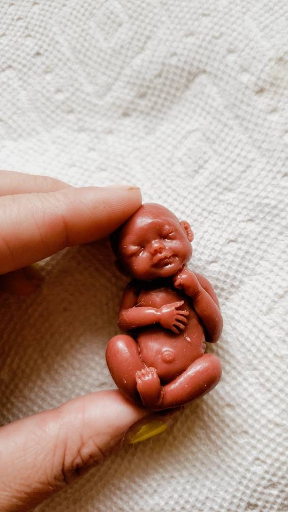 12 week gestational fetu silicone memorial baby keepsake