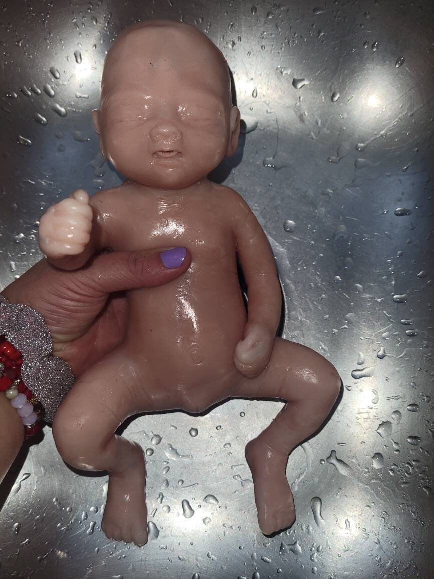 Full body silicone baby girl 13"