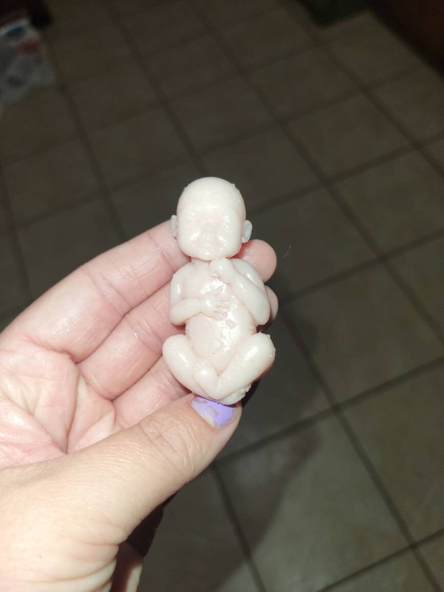 12 week gestational memorial silicone baby caucasian