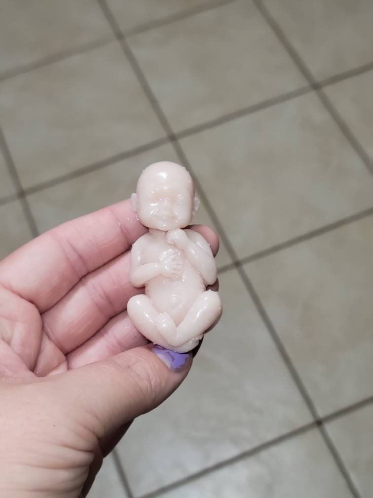 12 week gestational memorial silicone baby caucasian
