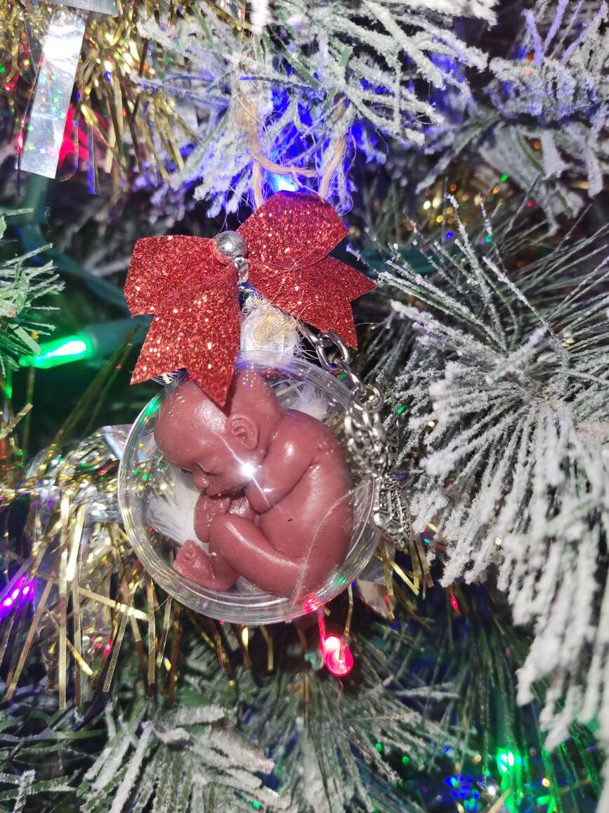 Silicone fetus baby memorial ordement