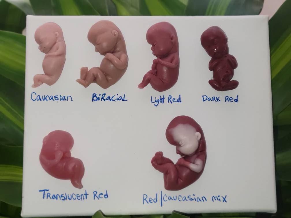 12 week gestational memorial silicone baby caucasian