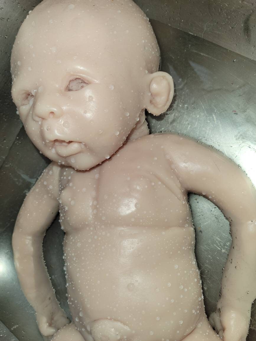 Full body silicone baby 23" big boy! Painted or blank