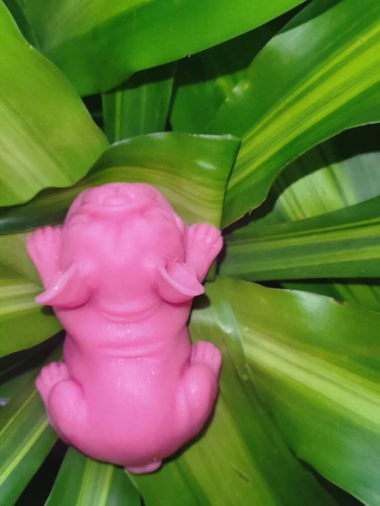 4" silicone baby frenchie puppy dog