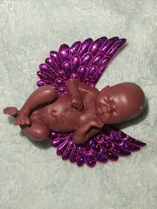3" silicone baby preemie with wings