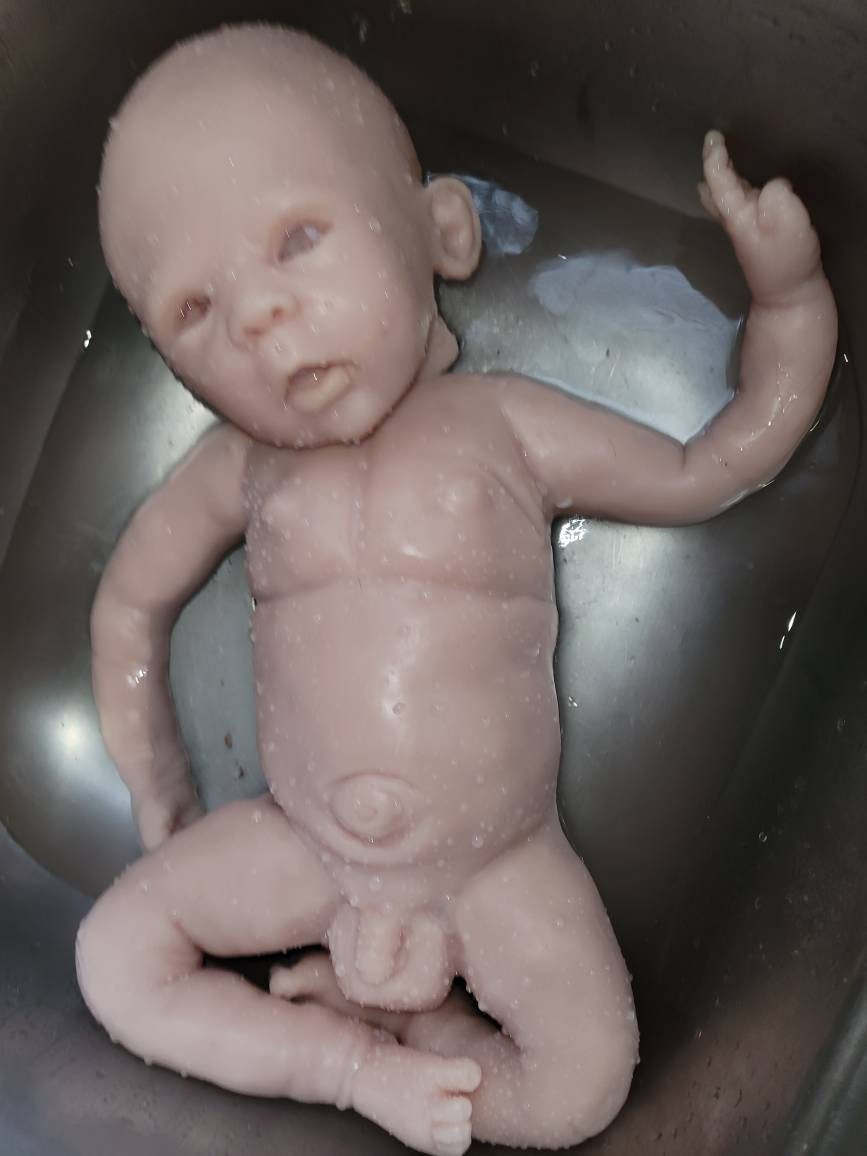 Full body silicone baby 23" big boy! Painted or blank